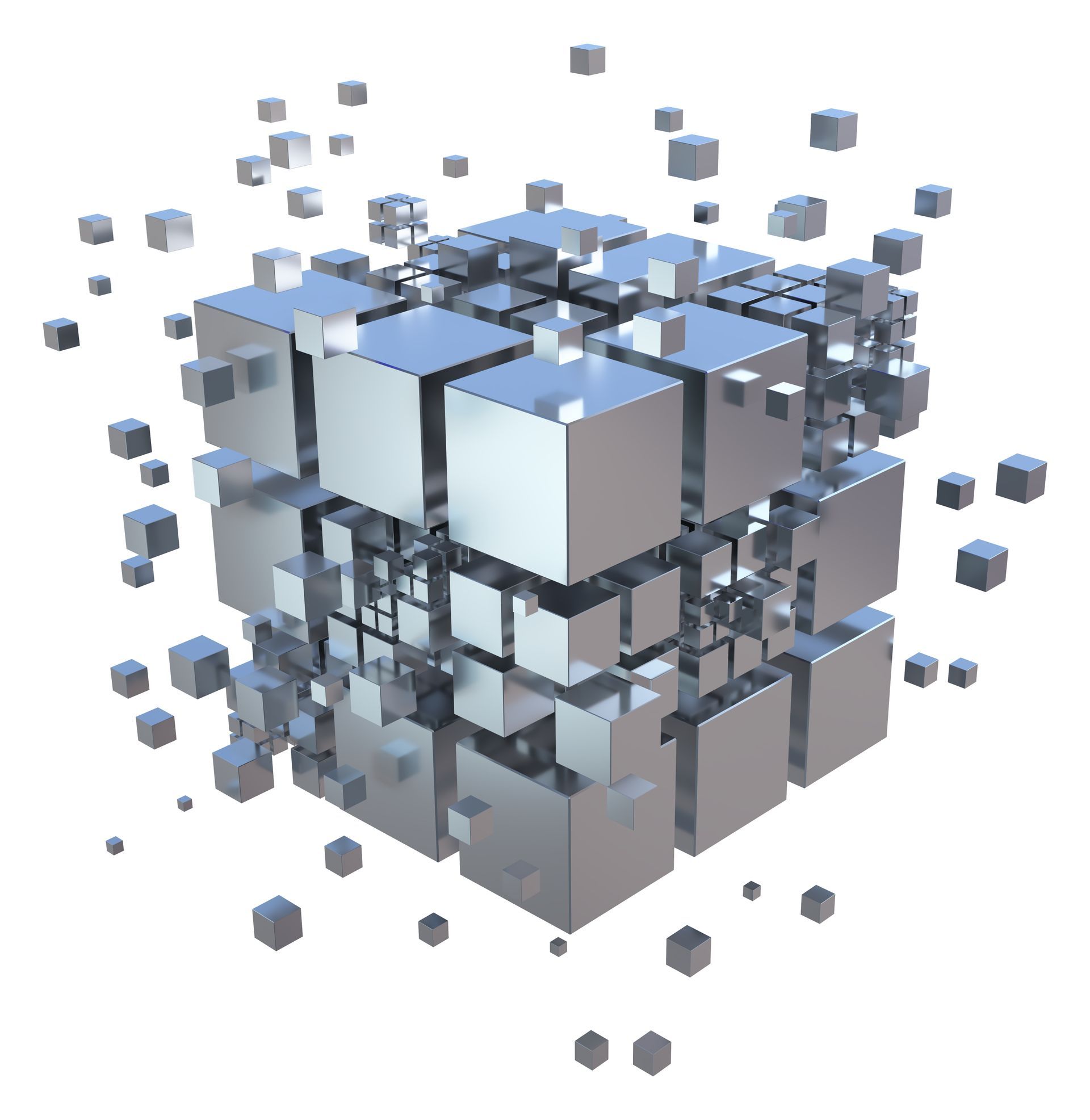3D cube illustration representing consultancy services